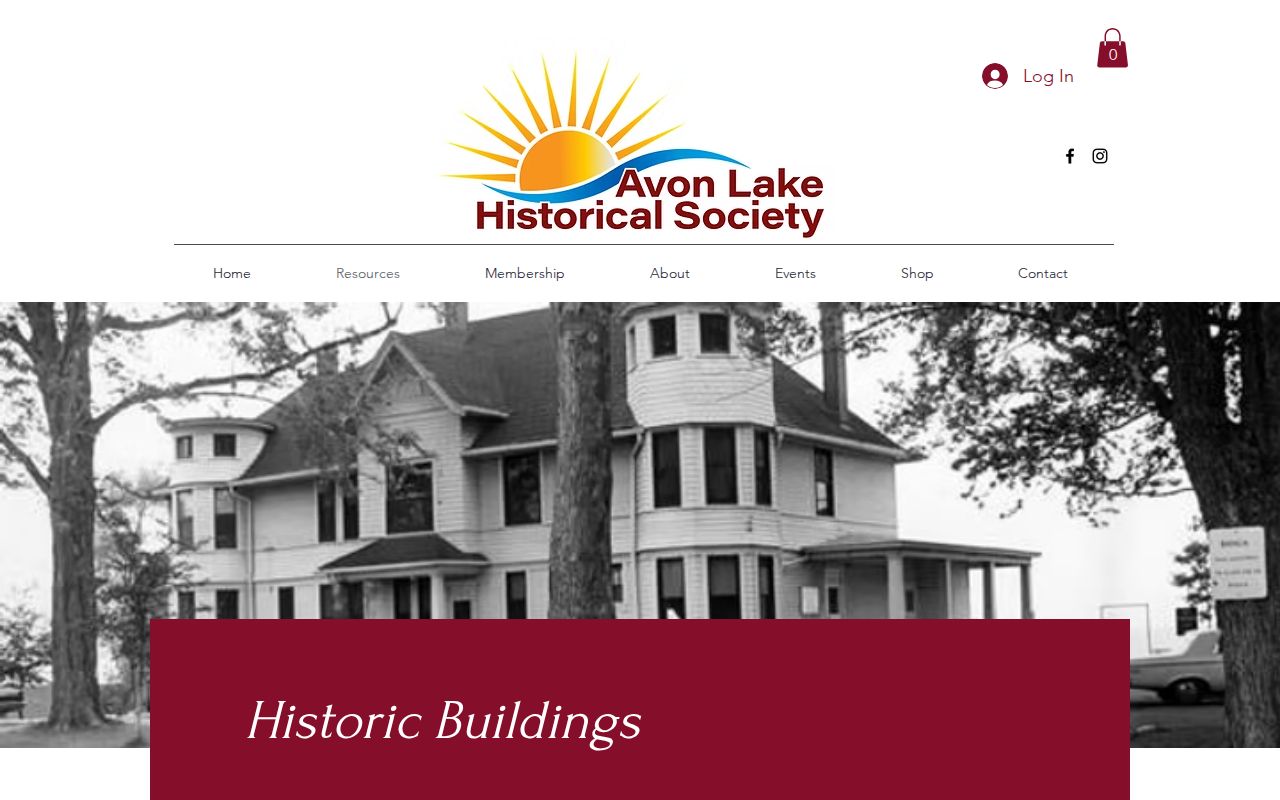 Avon Lake city directory reference to Historical Society building documentation