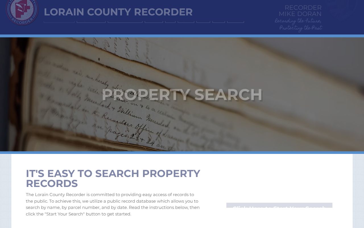 Avon Lake residents directory Recorder property-search instructions