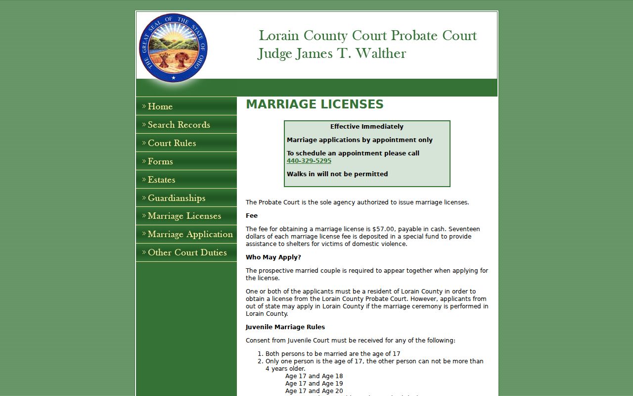 Avon Lake previous residents Lorain Probate marriage records